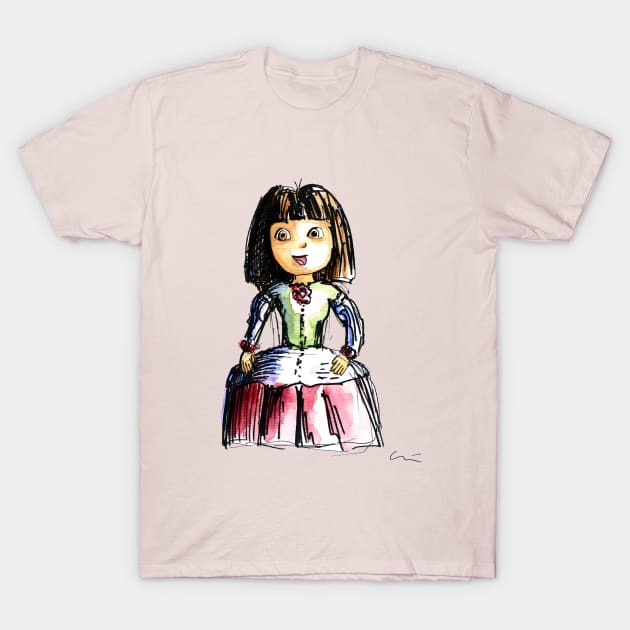 Menina Dora T-Shirt by Luis Quintano